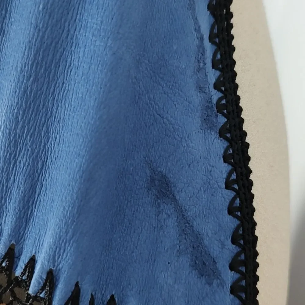 🔥HP Adrienne Landau Dyed Pig Suede Long Patchwork Colorblock Duster Jacket - Picture 13 of 13